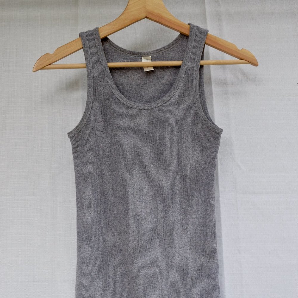 J. Crew grey ribbed tank